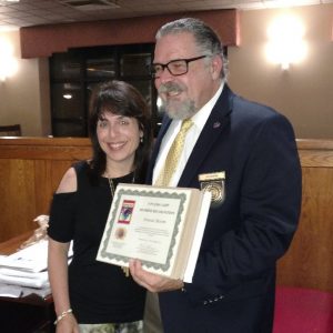 Donna Bloom with Cal Banyan 2017 Donna Bloom, Long Island Hypnotist with Calvin Banyan